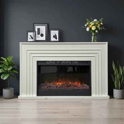 Inserto de chimenea eléctrica para soporte de TV