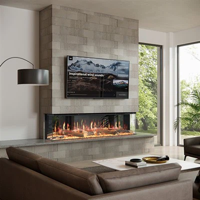 Chimenea eléctrica virtual LCD
