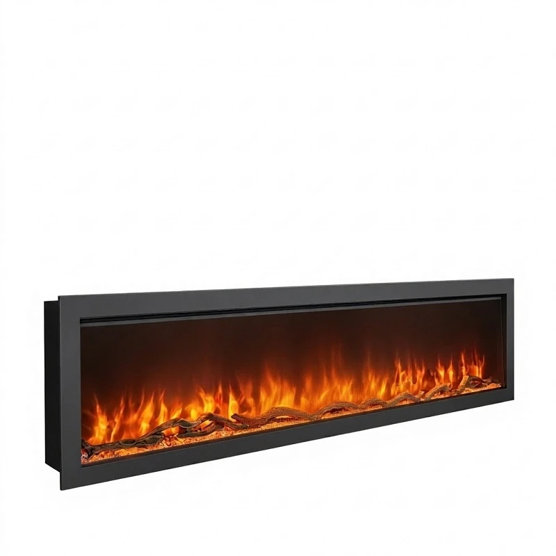 Wall Recessed and Wall Mounted Electric Fireplace 100inch2 Wall Recessed and Wall Mounted Electric Fireplace 100inch2