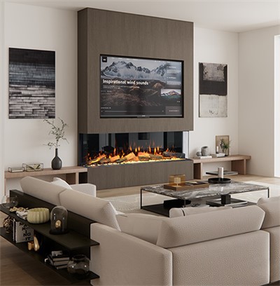 Especificaciones principales para chimenea eléctrica de 3 lados